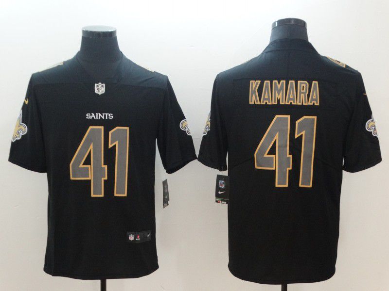 Men New Orleans Saints #41 Kamara Nike Fashion Impact Black Color Rush Limited NFL Jerseys